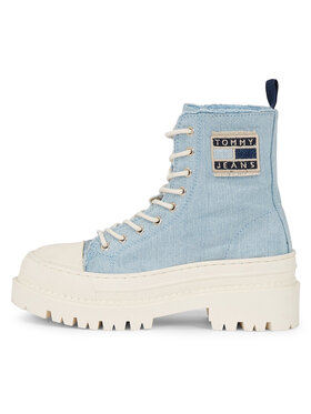 Tommy Jeans Modne Superge Foxing Denim Boot EN0EN02348 Modra