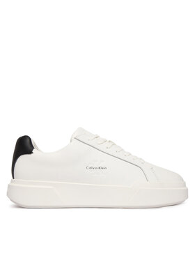 Calvin Klein Calvin Klein Sneakersy Chunky Cupsole Laceup Lth YM0YM01344 Bílá