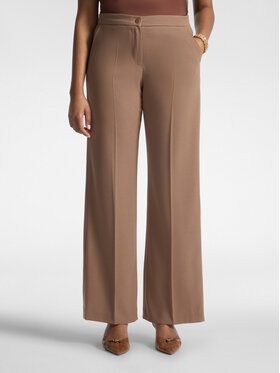 Elena Mirò Elena Mirò Spodnie materiałowe P053P000580N0E2 Kremowy Flare Fit