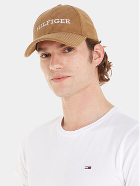 Tommy Hilfiger Tommy Hilfiger Cap Monotype Cordoroy Cap AM0AM11990 Beige
