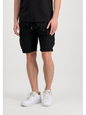 Alpha Industries Alpha Industries Szorty materiałowe Ripstop Jogger Short Czarny Classic Fit