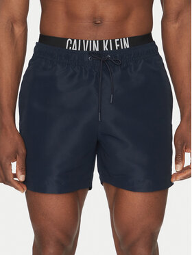 Calvin Klein Swimwear Calvin Klein Swimwear Szorty kąpielowe KM0KM01093 Granatowy Regular Fit