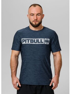 PITBULL PITBULL Koszulka techniczna Casual Sport Hilltop Granatowy Regular Fit