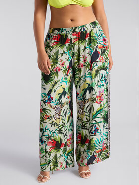 Fiorella Rubino Fiorella Rubino Pantaloni di tessuto P171T005002N0S5 Verde Regular Fit
