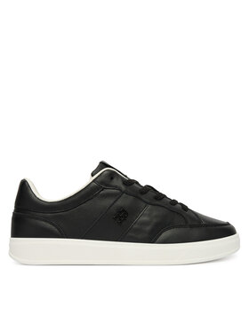 Tommy Hilfiger Tommy Hilfiger Сникърси Th Heritage Court Sneaker Ltr FW0FW09028 Черен