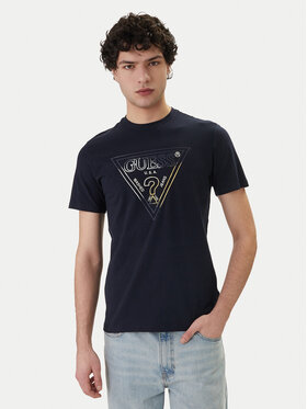 Guess Guess Tricou M6GI11 K2992 Bleumarin Slim Fit