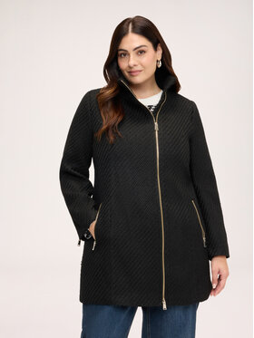 Fiorella Rubino Fiorella Rubino Płaszcz zimowy 8068T000421N033 Czarny Regular Fit