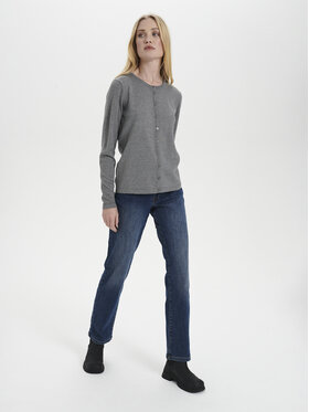 Saint Tropez Saint Tropez Pletena jopica 30500005 Siva Classic Fit