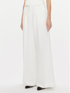 KARL LAGERFELD KARL LAGERFELD Palazzo kalhoty 240W1006 Bílá Relaxed Fit