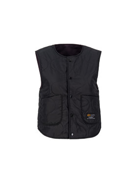 Alpha Industries Alpha Industries Kamizelka Reversible Vest Women Czarny Loose Fit