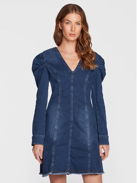 TWINSET TWINSET Дънкова рокля 222AP229E Тъмносин Slim Fit