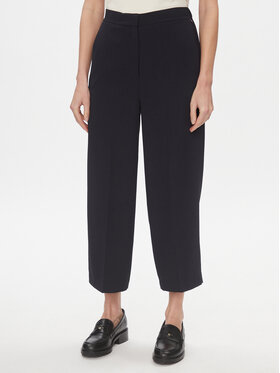 Tommy Hilfiger Tommy Hilfiger Spodnie materiałowe WW0WW41908 Granatowy Wide Leg