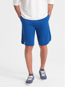 Ombre Ombre Šortky OM-SRSK-0105 Modrá Regular Fit