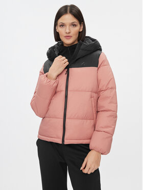4F 4F Zimní bunda 4FAW23TDJAF230 Korálová Regular Fit