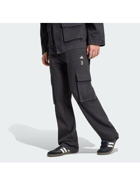 adidas adidas Spodnie materiałowe 165374 Czarny Loose Fit