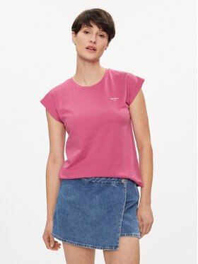 Pepe Jeans Pepe Jeans T-Shirt Lory PL505853 Růžová Regular Fit