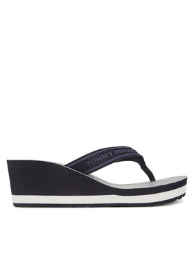 Tommy Hilfiger Tommy Hilfiger Žabky Th Stripes Wedge Beach Sandal FW0FW08521 Modrá