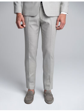 Borgio Borgio Spodnie garniturowe Teano Szary Slim Fit