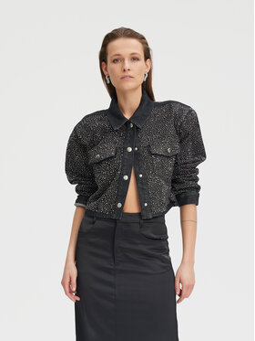 Gestuz Gestuz Jeans jakna Nadivagz 10908631 Črna Loose Fit