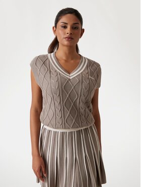 Guess Guess Top 172205 Brązowy Classic Fit
