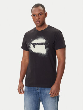 G-Star Raw G-Star Raw T-shirt Spray Logo D26833-D101 Crna Regular Fit