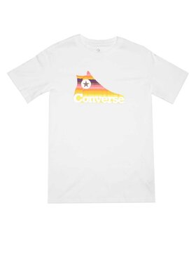 Converse Converse T-Shirt REPEAT SNEAKER Biały Regular Fit