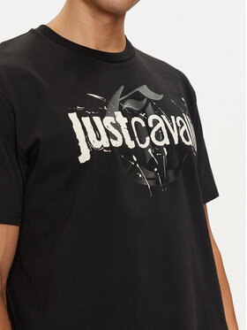 Just Cavalli T-shirt 76OAHG11 Crna Regular Fit