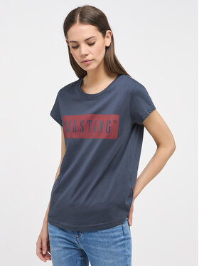 Mustang Mustang T-Shirt Alina 1013220 Niebieski Regular Fit