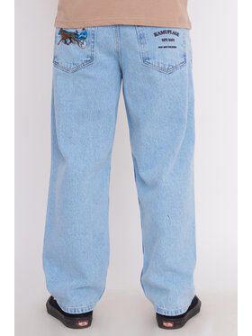 Kamuflage Kamuflage Jeansy Riders Club Niebieski Baggy Fit