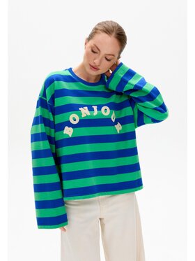 Mirons Mirons Longsleeve Print Kolorowy Regular Fit