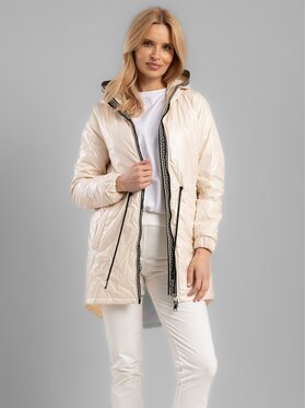 Perso Perso Dámska bunda BLE238787F Béžová Regular Fit