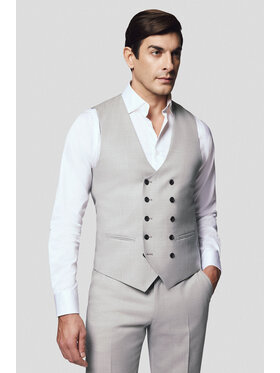 Lancerto Lancerto Kamizelka Genova KA073125000001 Szary Slim Fit