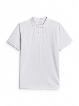 4F 4F Polo ESSENTIAL 3 Biały Regular Fit