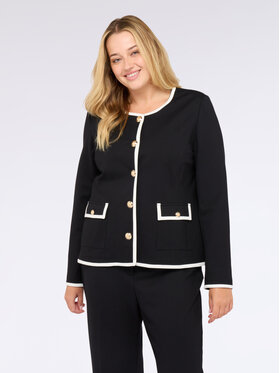 Fiorella Rubino Fiorella Rubino Giacca da abito Q537T000220N033 Nero Boxy Fit