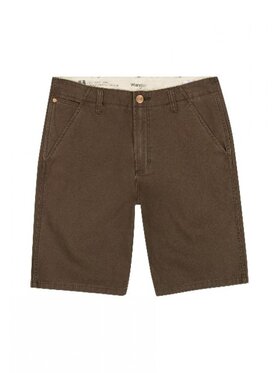 Wrangler Wrangler Szorty jeansowe CASEY CHINO SHORTS Brązowy Regular Fit