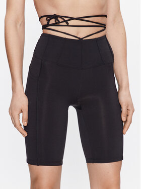 Guess Guess Szorty sportowe Brigit V3GD02 MC04Z Czarny Super Skinny Fit