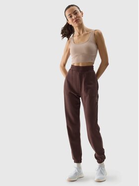 4F 4F Joggery 4FWSS24TTROF665-80S Brązowy Regular Fit