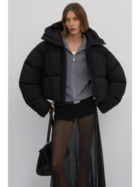 Estro Estro Μπουφάν γυναικείο ER00117988 Μαύρο Oversize