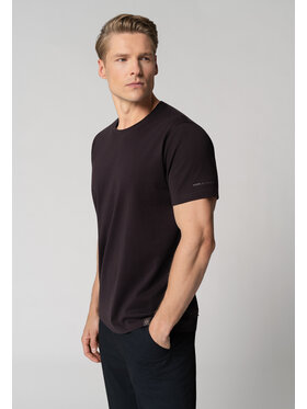 Volcano Volcano T-Shirt T-BASIC Brązowy Regular Fit