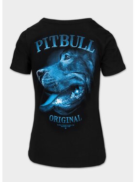 PITBULL PITBULL T-Shirt Koszulka damska MIDNIGHT S Czarny Regular Fit