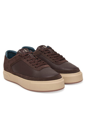 Calvin Klein Calvin Klein Superge Basket Cupsole Laceup Lth-Nu YM0YM01354 Rjava