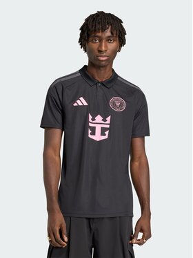 adidas adidas Koszulka techniczna Inter Miami CF Away Jersey Messi Czarny Slim Fit