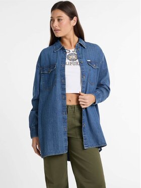 Guess Guess Bluzka 174465 Niebieski Classic Fit