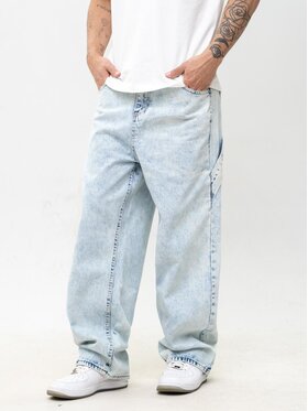 Jigga Wear Jigga Wear Jeansy Szerokie luźne za duże bagy 128283 Niebieski jasny Baggy Fit