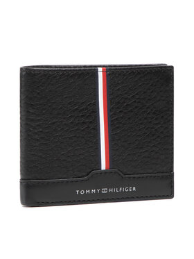 Tommy Hilfiger Tommy Hilfiger Velká pánská peněženka Th Downtown Extra Cc And Coin AM0AM08589 Černá