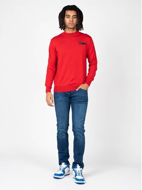 Plein Sport Plein Sport Πουλόβερ MLPS90352 Κόκκινο Regular Fit