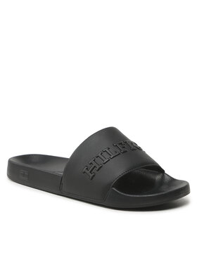 Tommy Hilfiger Tommy Hilfiger Чехли 3D Print Hilfiger Pool Slide FM0FM04612 Черен