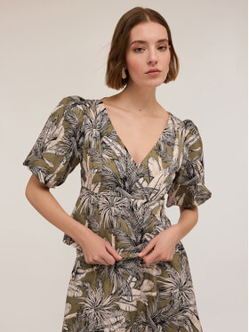 Motivi Motivi Bluzka 2680Q001826N0Z3 Zielony Regular Fit