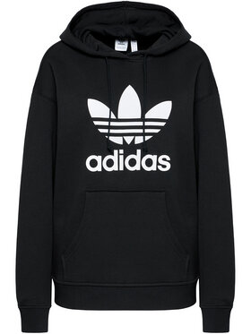 adidas adidas Bluza adicolor Trefoil FM3307 Czarny Regular Fit