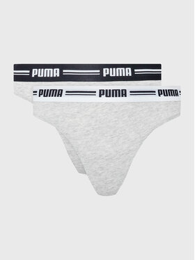 Puma Puma Komplet 2 par stringów 907854 Szary